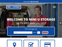 Tablet Screenshot of miniustorage.com